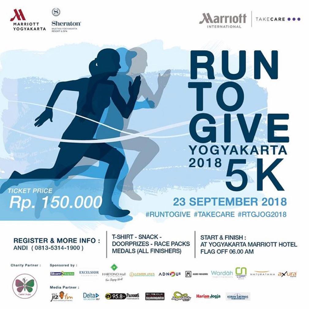 EVENT JOGJA - RUN TO GIVE YOGYAKARTA 2018 – 5K