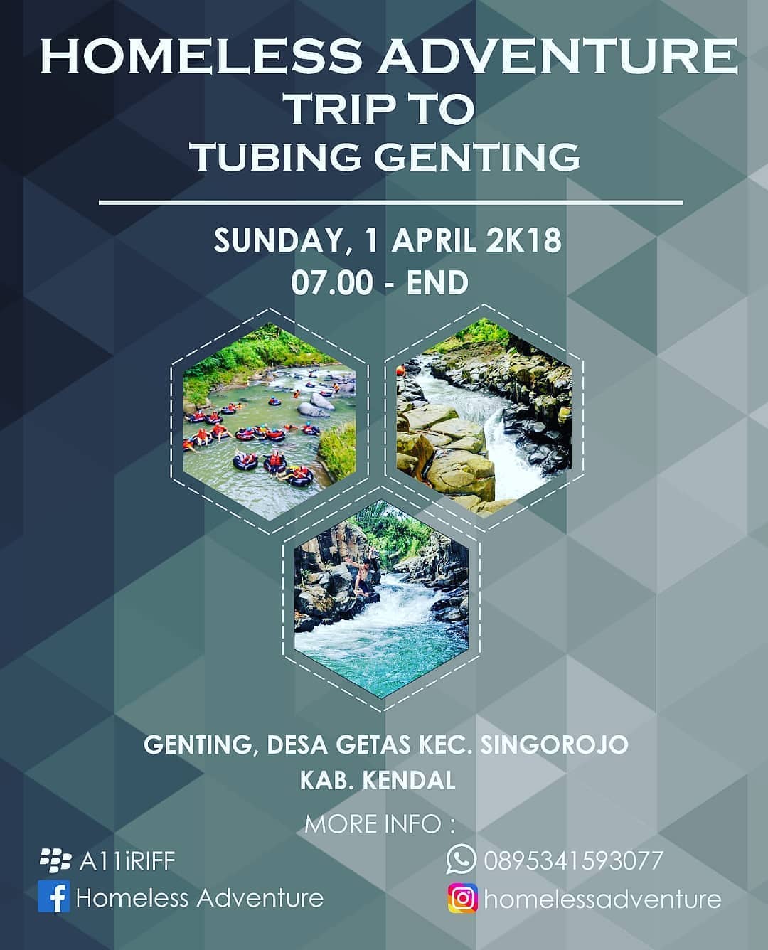 EVENT KENDAL - HOMELESS ADVENTURE TRIP TO TUBING GENTING