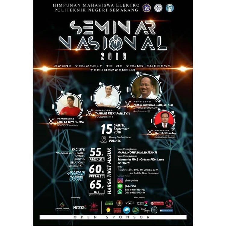 EVENT SEMARANG - BRAND YOUR SELF TO BE YOUNG SUCCESS TECHNOPRENEUR