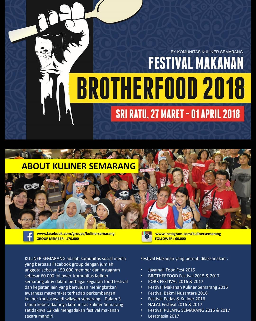 EVENT SEMARANG - BROTHERFOODFEST 2018