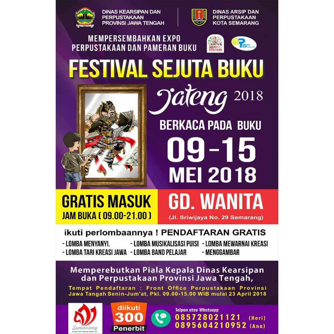 EVENT SEMARANG - FESTIVAL SEJUTA BUKU JATENG 2018