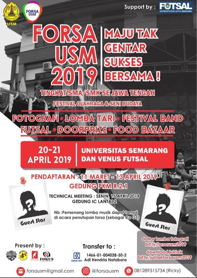 EVENT SEMARANG - FORSA USM 2019 