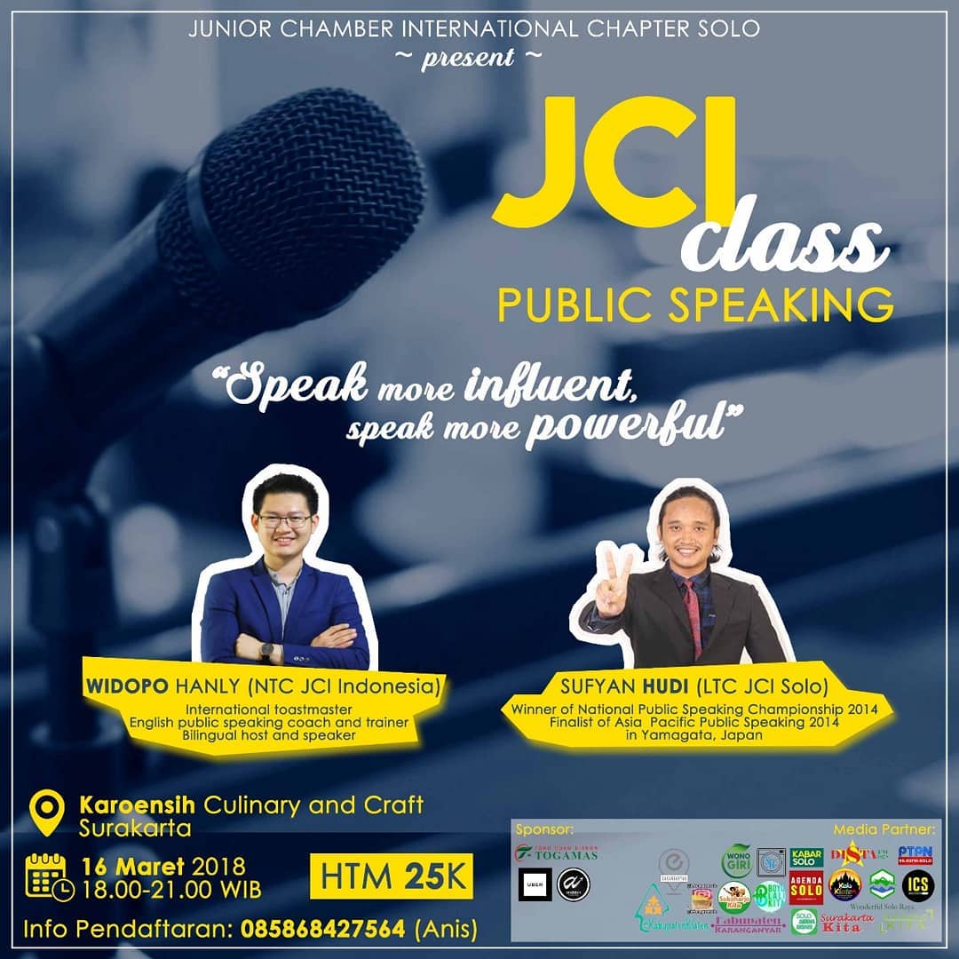 EVENT SOLO - JCI CLASS PUBLIC SPEAKING 
