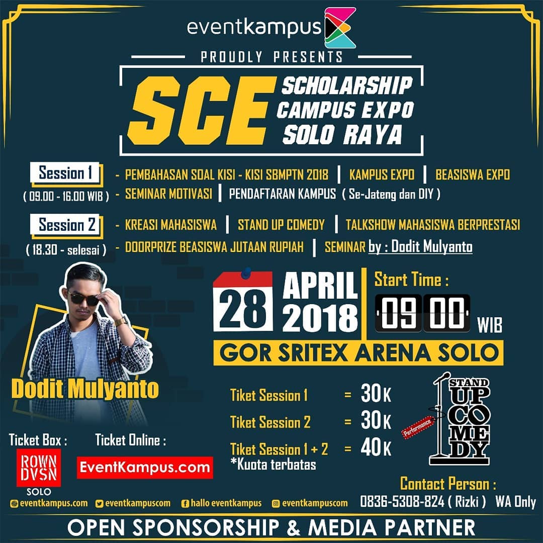 EVENT SOLO - SCE (SCHOLARSHIP CAMPUS EXPO) 2018