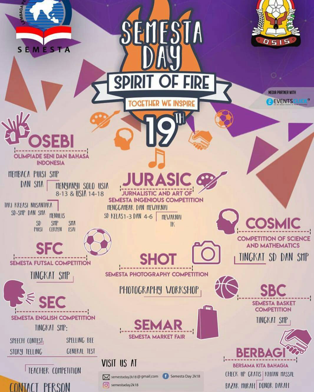 EVENT COMPETITION TO CELEBRATE THE 19TH BIRTHDAY OF SEMESTA SCHOOL IN SEMARANG