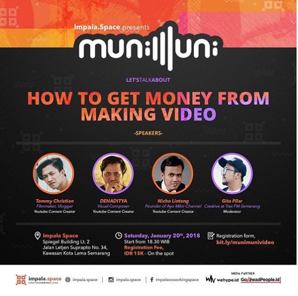 EVENT HOW TO GET MONEY FROM MAKING VIDEO SEMARANG