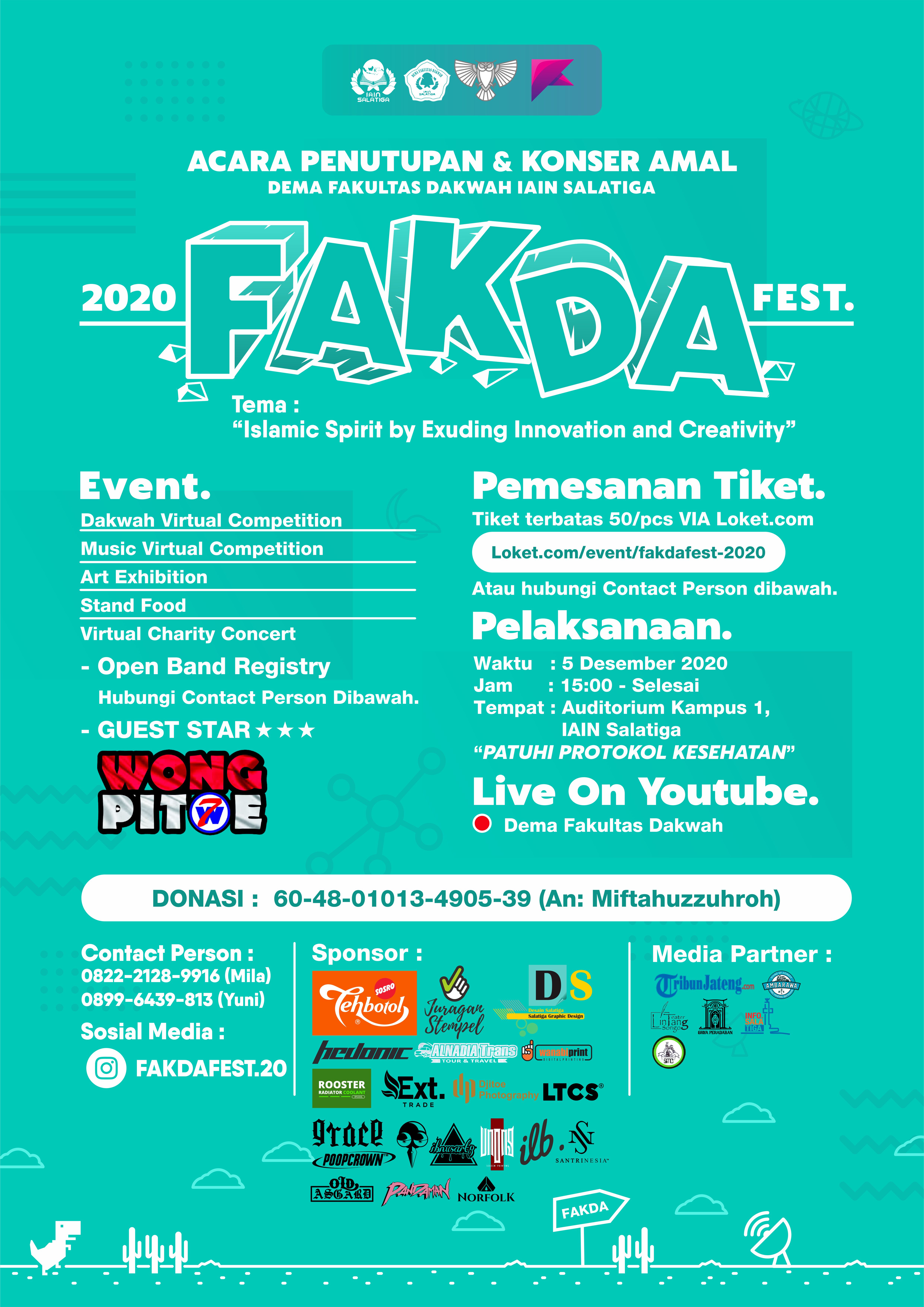 event salatiga : fakdafest 2020 : islamic spirit by exuding innovation and creativity