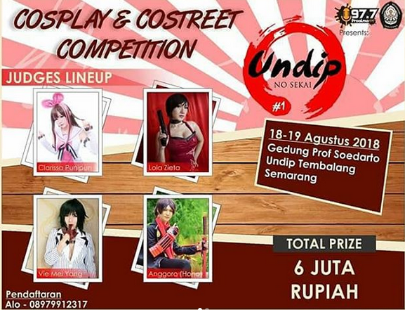 EVENT SEMARANG - COSPLAY AND COSTREET COMPETITION