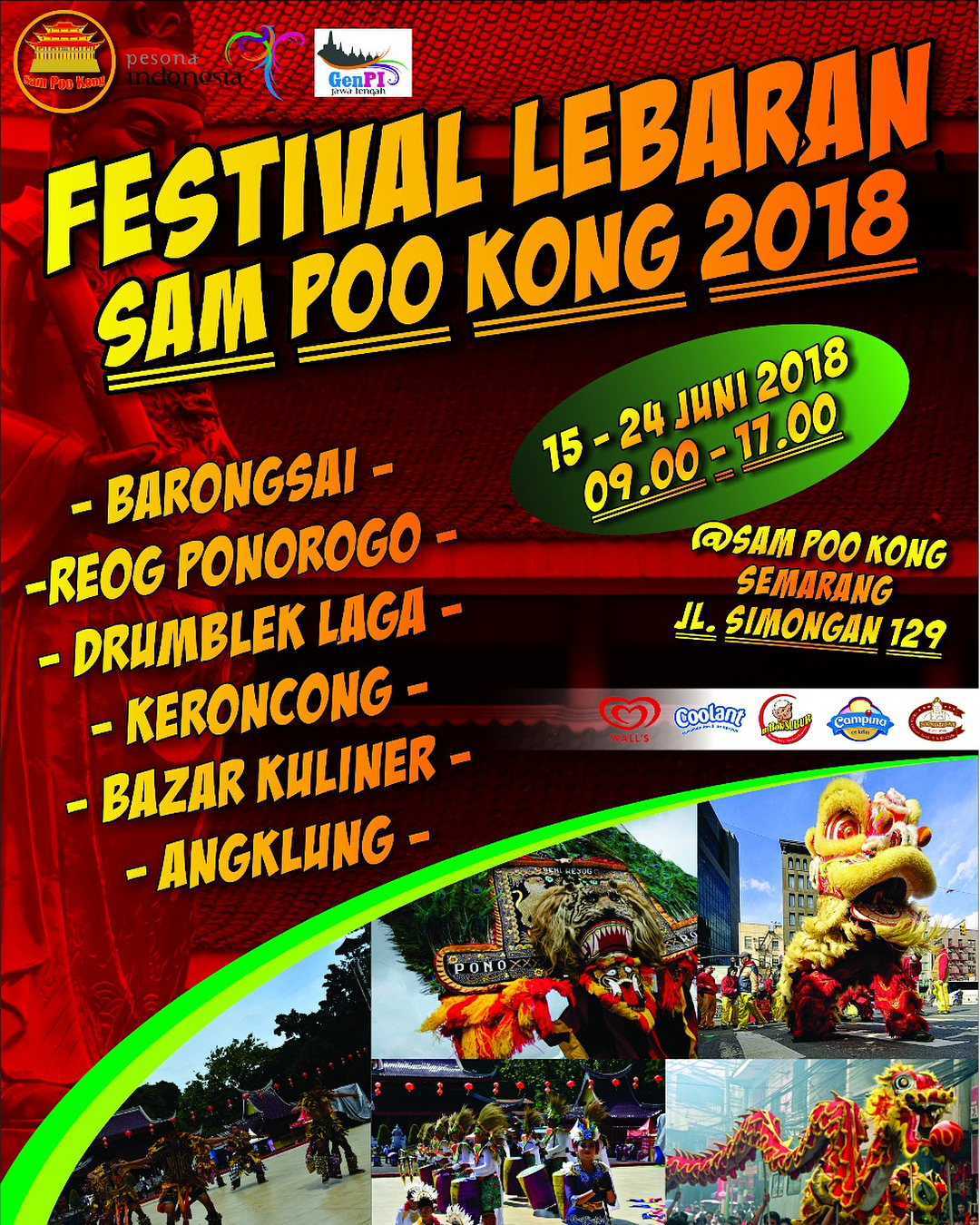 EVENT SEMARANG - FESTIVAL LEBARAN SAM POO KONG 2018