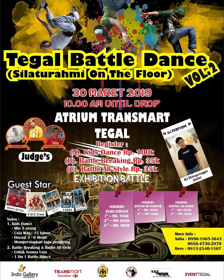 EVENT TEGAL - TEGAL BATTLE DANCE (SILATURAHMI ON THE FLOOR)