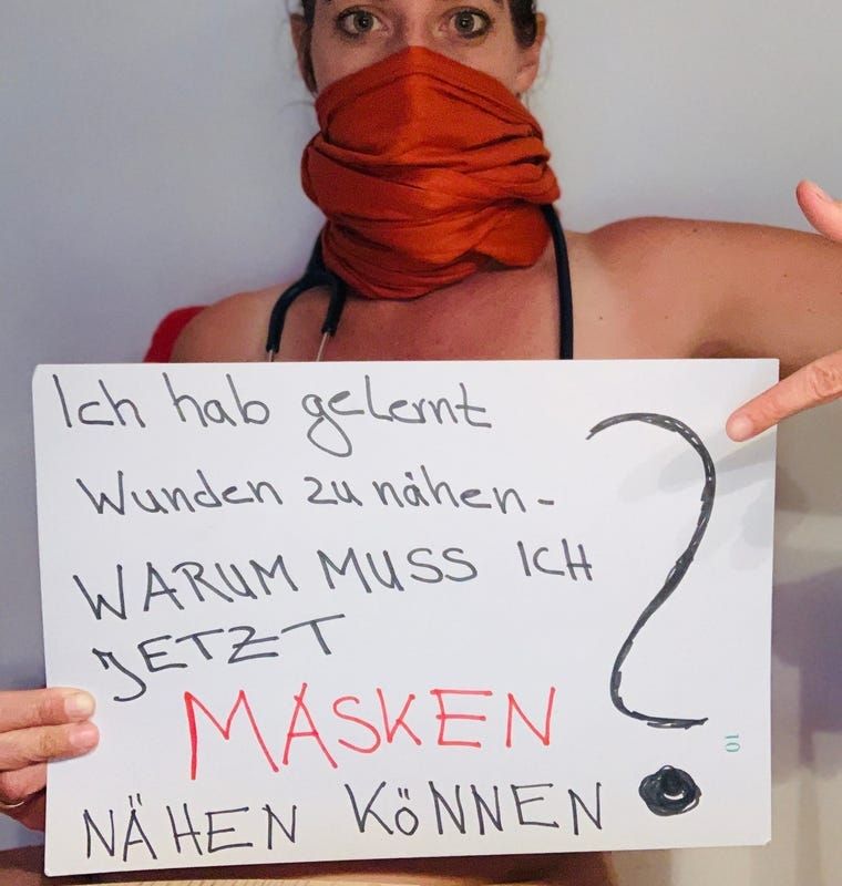 Aksi Protes Dokter di Jerman dalam Blanke Bedenken