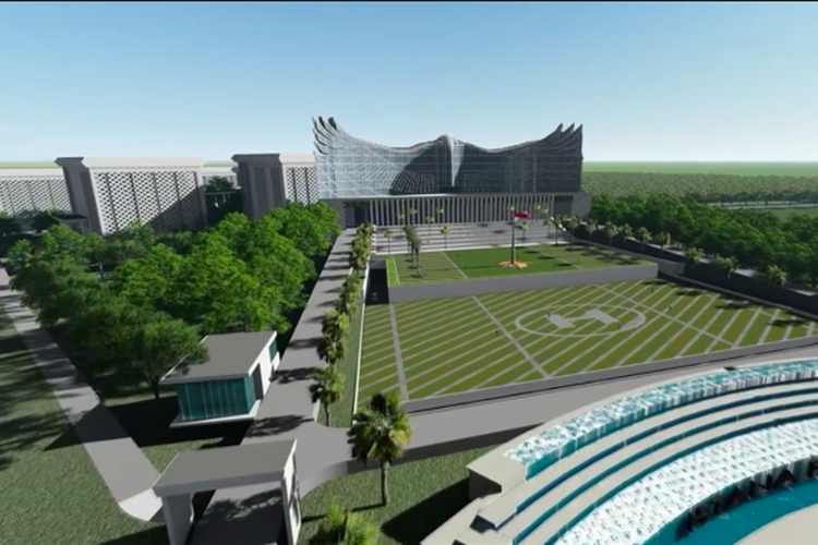 Pra-desain Istana Negara di Ibu Kota Negara (IKN) baru, karya I Nyoman Nuarta.