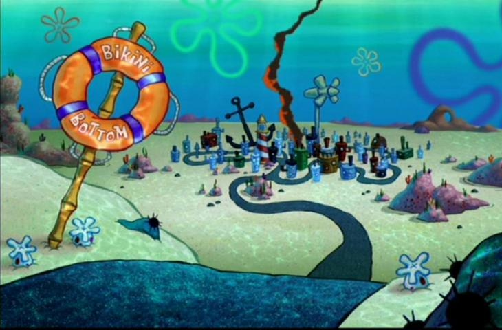 Asal Mula Bikini Bottom Tempat Tinggal Spongebob