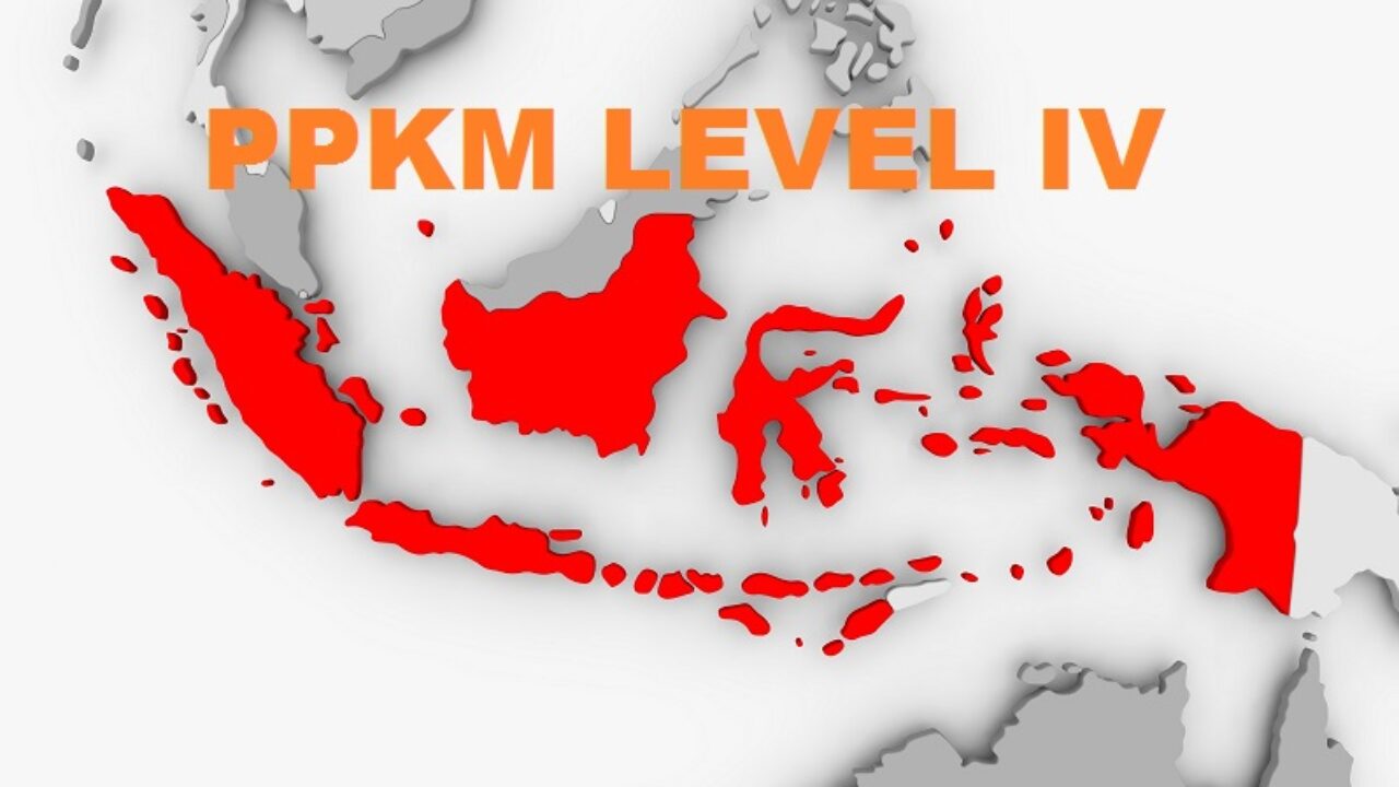 Ilustrasi PPKM Level IV di Indonesia.