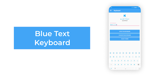 Blue Text App