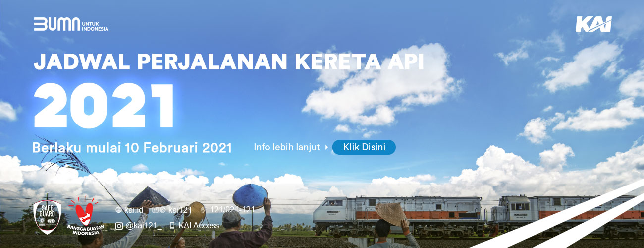 JADWAL PERJALANAN KERETA API 2021