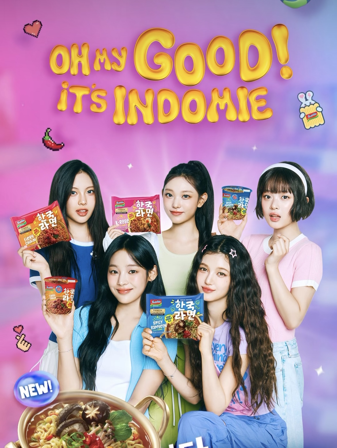 NewJeans Resmi Jadi Brand Ambassador Global Indomie, Kolaborasi yang Segar dan Inovatif!