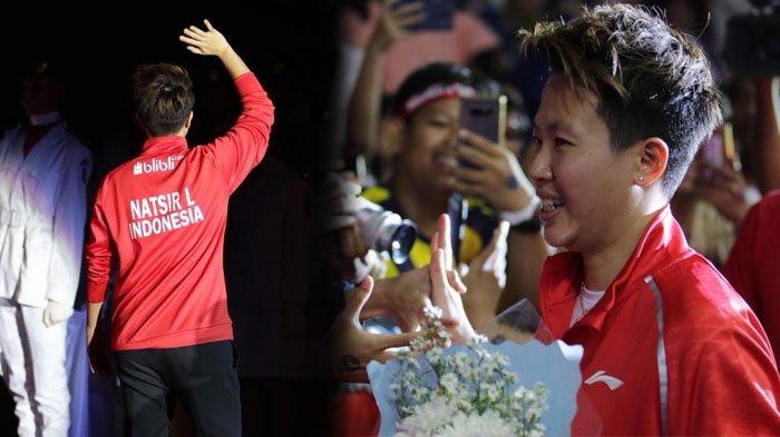 Liliyana Natsir resmi menyatakan pensiun dari dunia olahraga yang membesarkan namanya di Istora Senayan, Jakarta, Minggu (27/1/2019). 