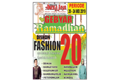 Swalayan Aneka Jaya  Mengadakan Gebyar Ramadhan, Dapatkan Potongan Harga Untuk Fashion